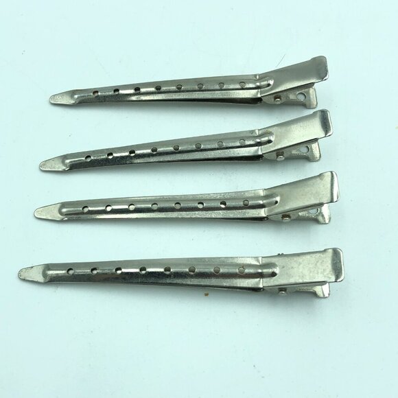 Lot of Vintage Metal Hair Stylists Clips - Picture 6 of 8